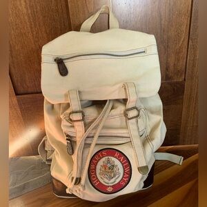 Harry Potter Hogwarts Railways canvas and leather backpack